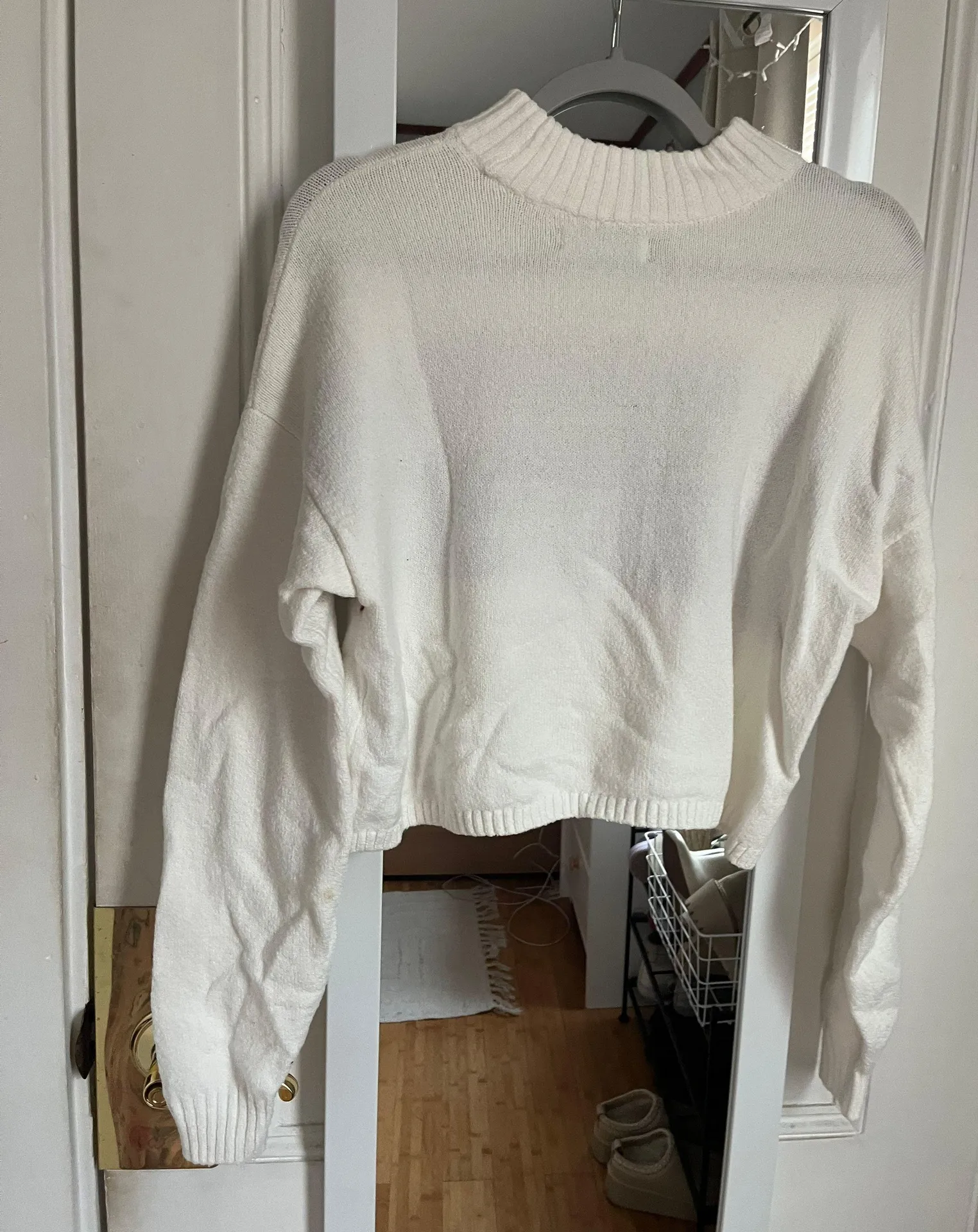 Cream and Purple Sweater - Image 3