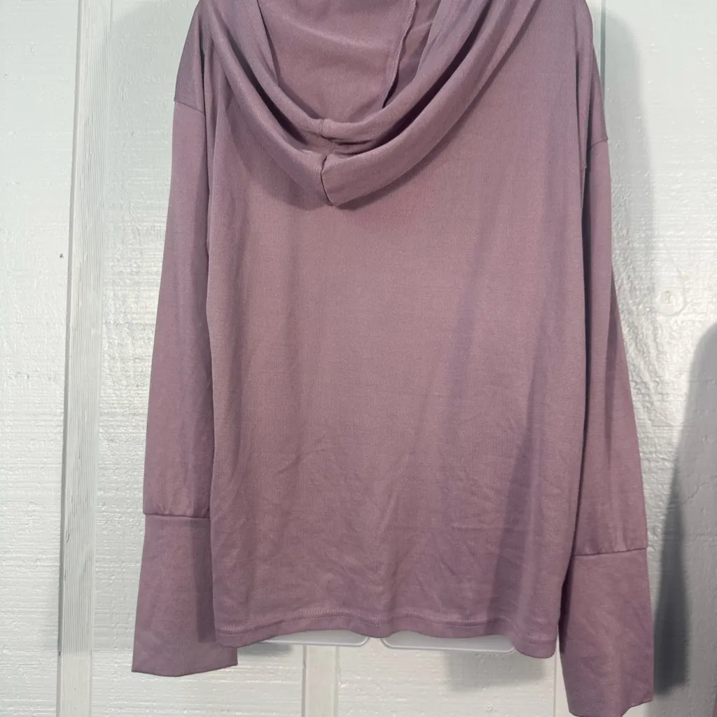 Loft Pink Pullover Hooded Long Sleeve Top 
Size XL 
EUC - Image 5