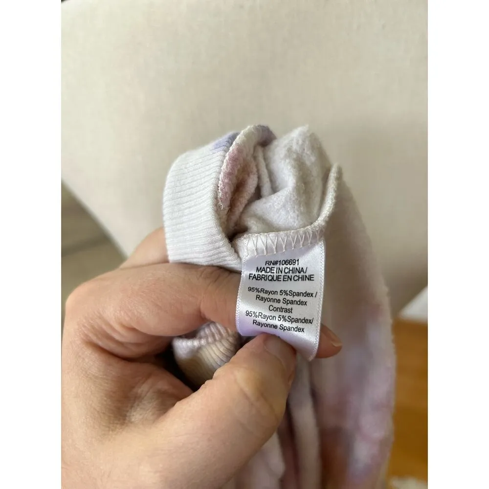 Young Fabulous & Broke Pastel Purple Pink & Yellow Sweatshirt - Image 6