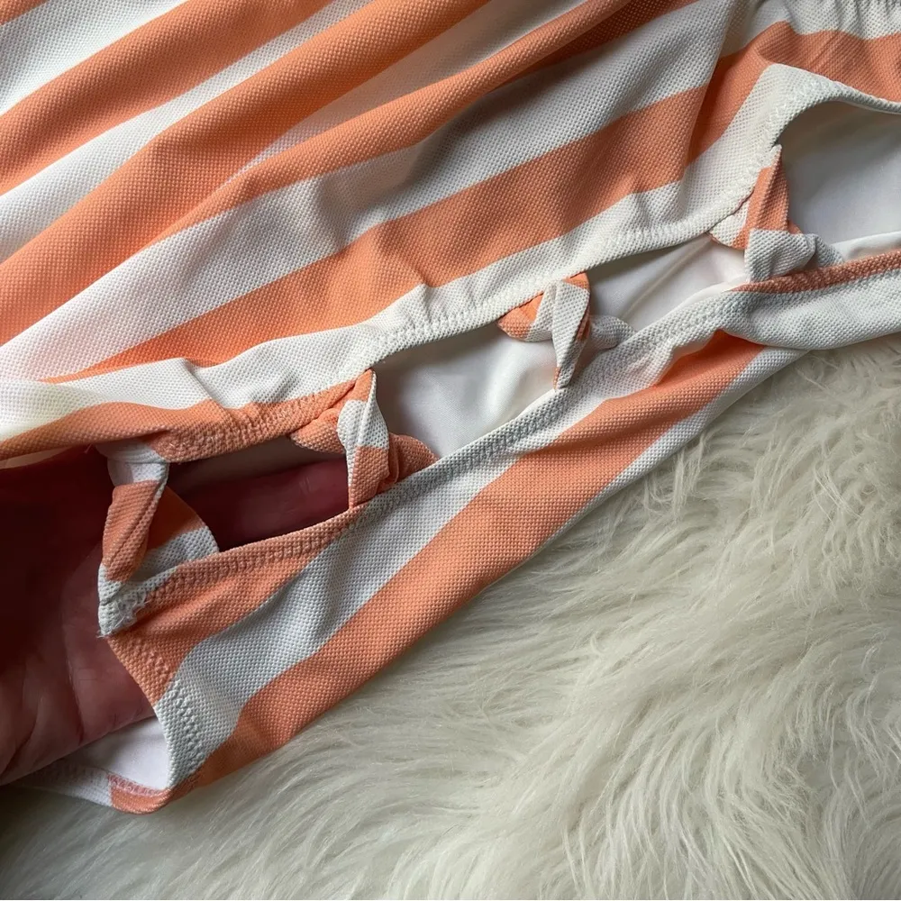 Vertical Stripe Swimsuit Textured by Volcom One Piece NWT - Image 3