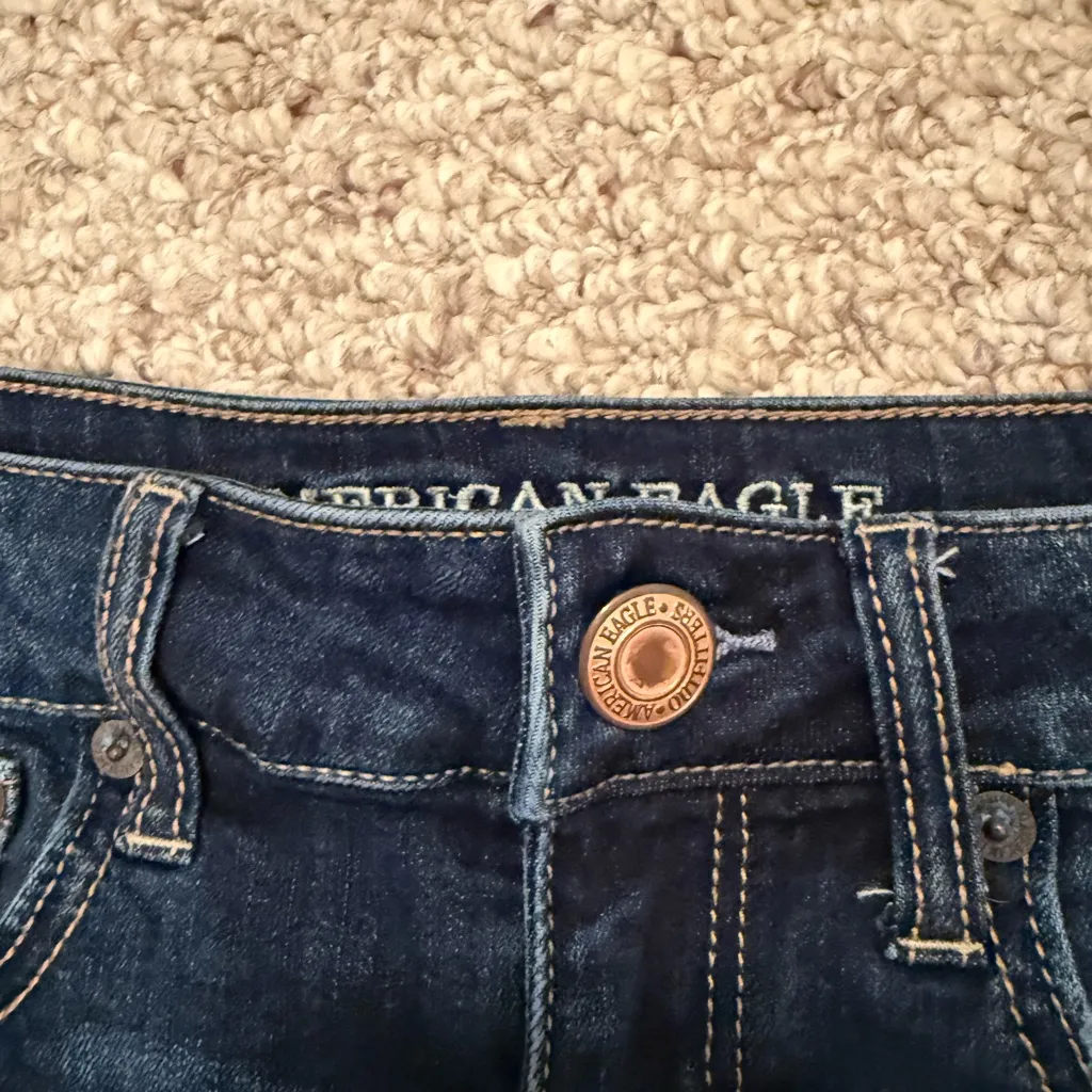 American Eagle Denim Shorts with Lace Detailing - Image 3