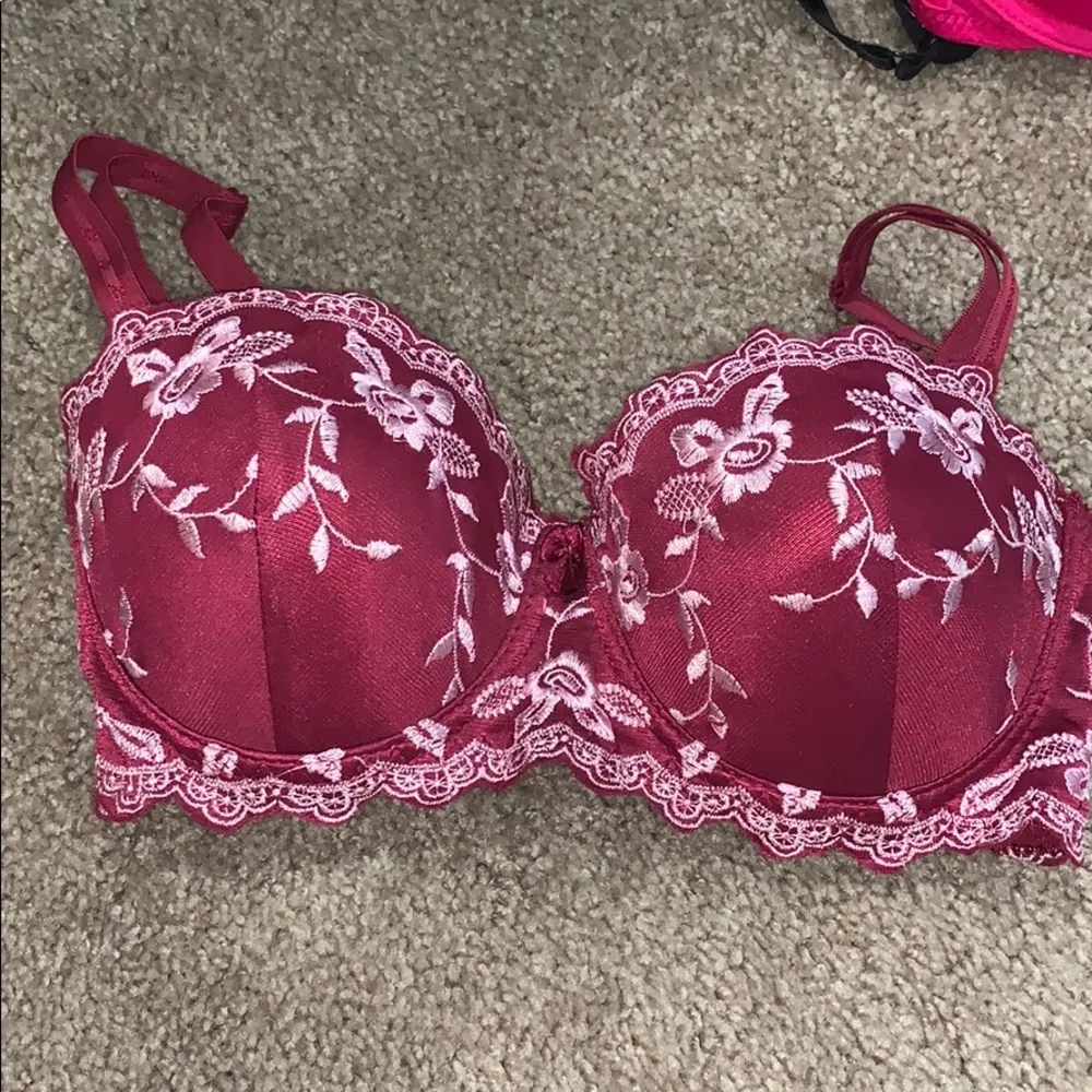 embroidered multi-use padded bra - Image 2