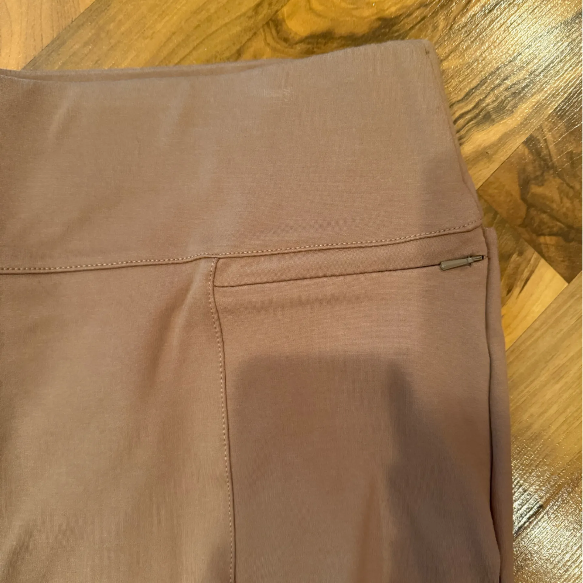 Betabrand women’s fitted pencil style khaki tan stretch skirt 2XLP plus‎ career - Image 2