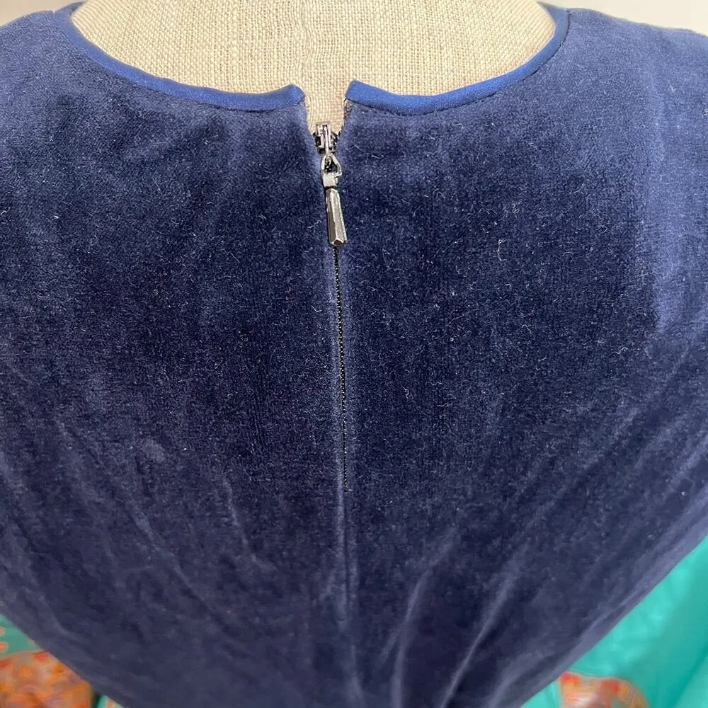 70s Young Dong S Small Maxi Dress Renaissance Boho Cottagecore Whimsy Fairycore Blue - Image 7