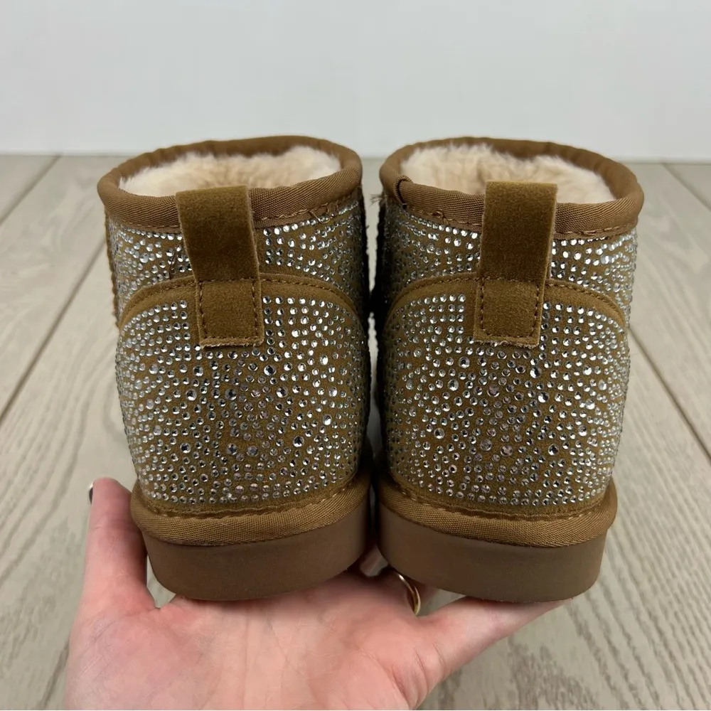 I.N.C. International Concepts Ariee Mini Cold Weather Booties 9M Tan Bling $60 Size 9 - Image 6