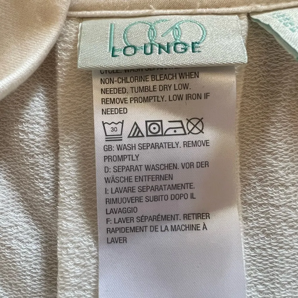 LOGO Lounge by Lori Goldstein French Terry Cowl Neck Top Tunic Shirt Large - Image 5