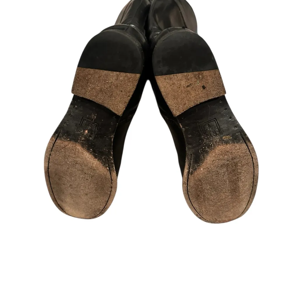 Frye Melissa Harness Inside Zip Riding Boot Moto Bikercore Black Leather 8.5 - Image 4