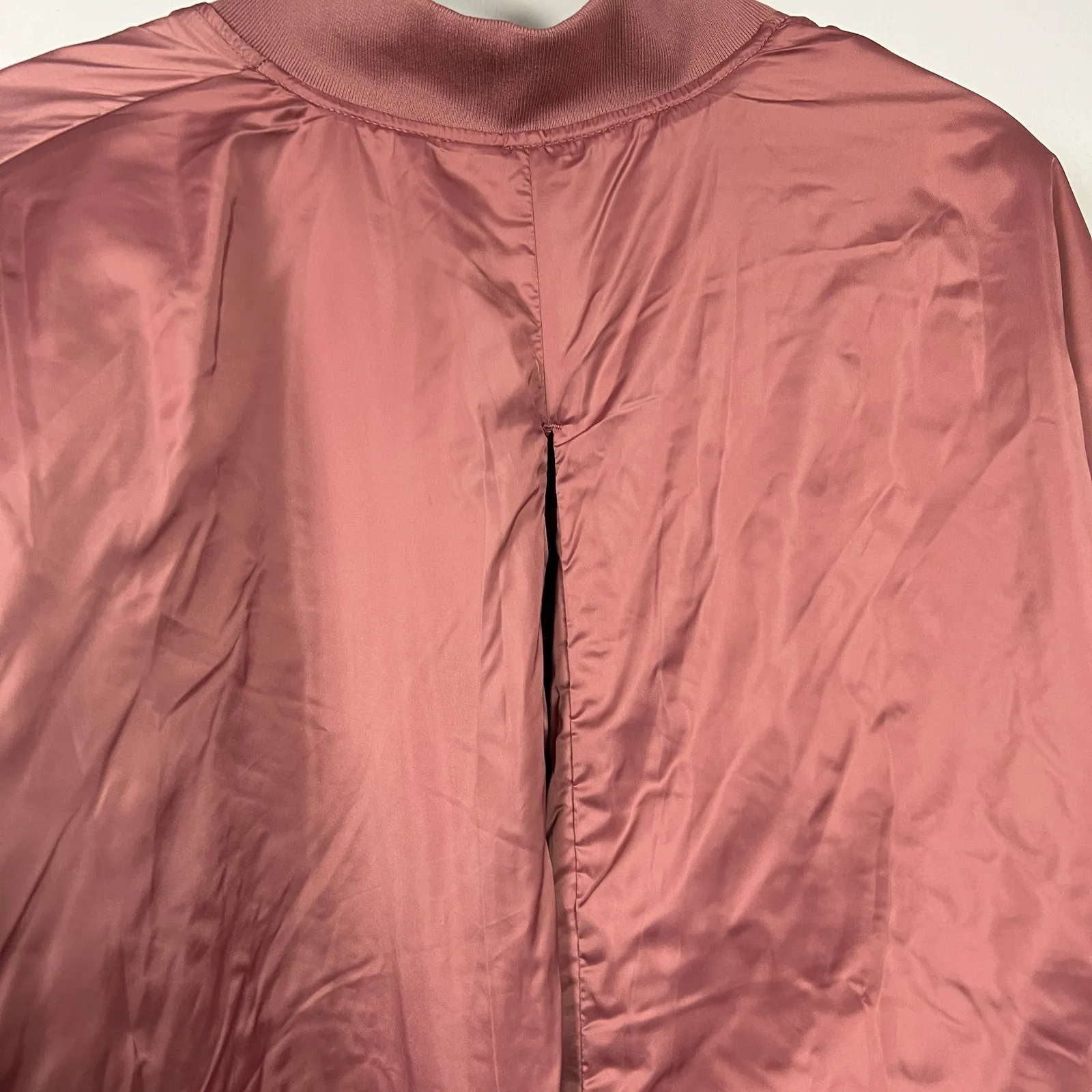 A New Day Women's Berry Pink Water Resistant Bomber Jacket - Size XL - NWT - Image 9