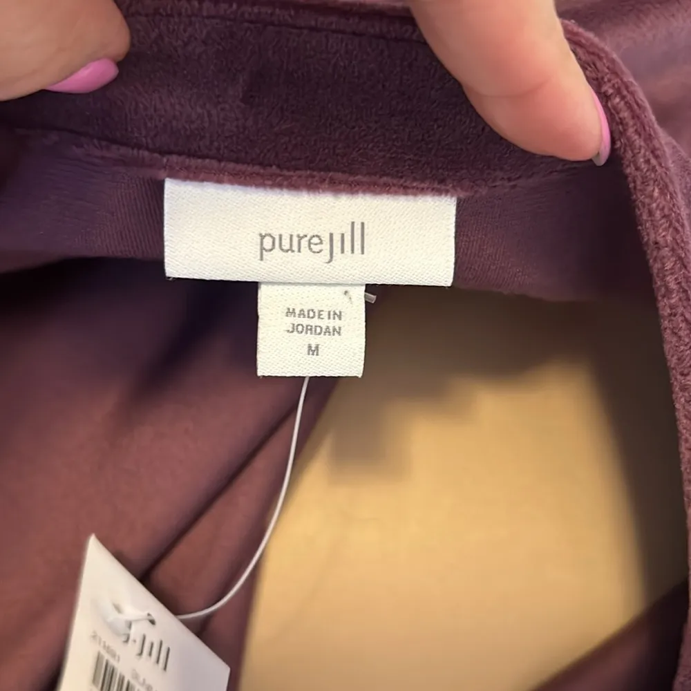 J. Jill Pure Jill Velour A Line Dress In Huckleberry Size M - Image 8