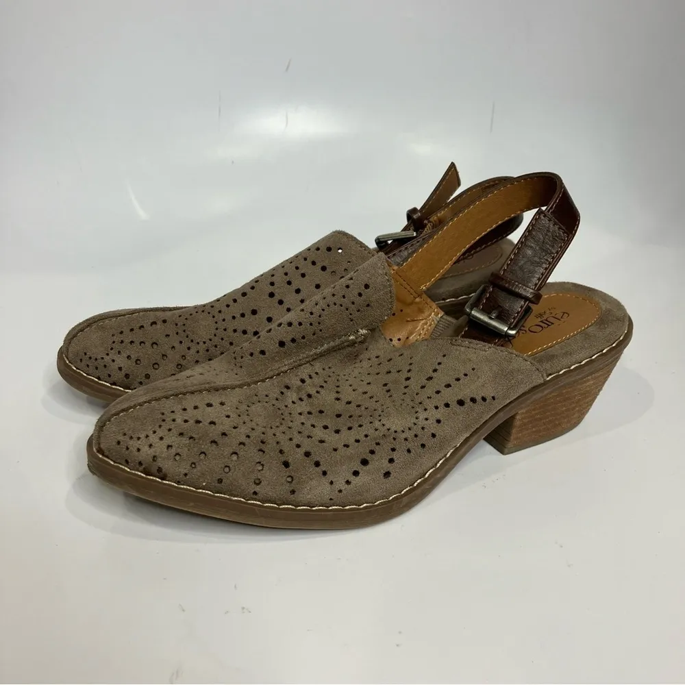 Euro‎ soft by Sofft tulip mules sling back size 6.5 Gray - Image 2
