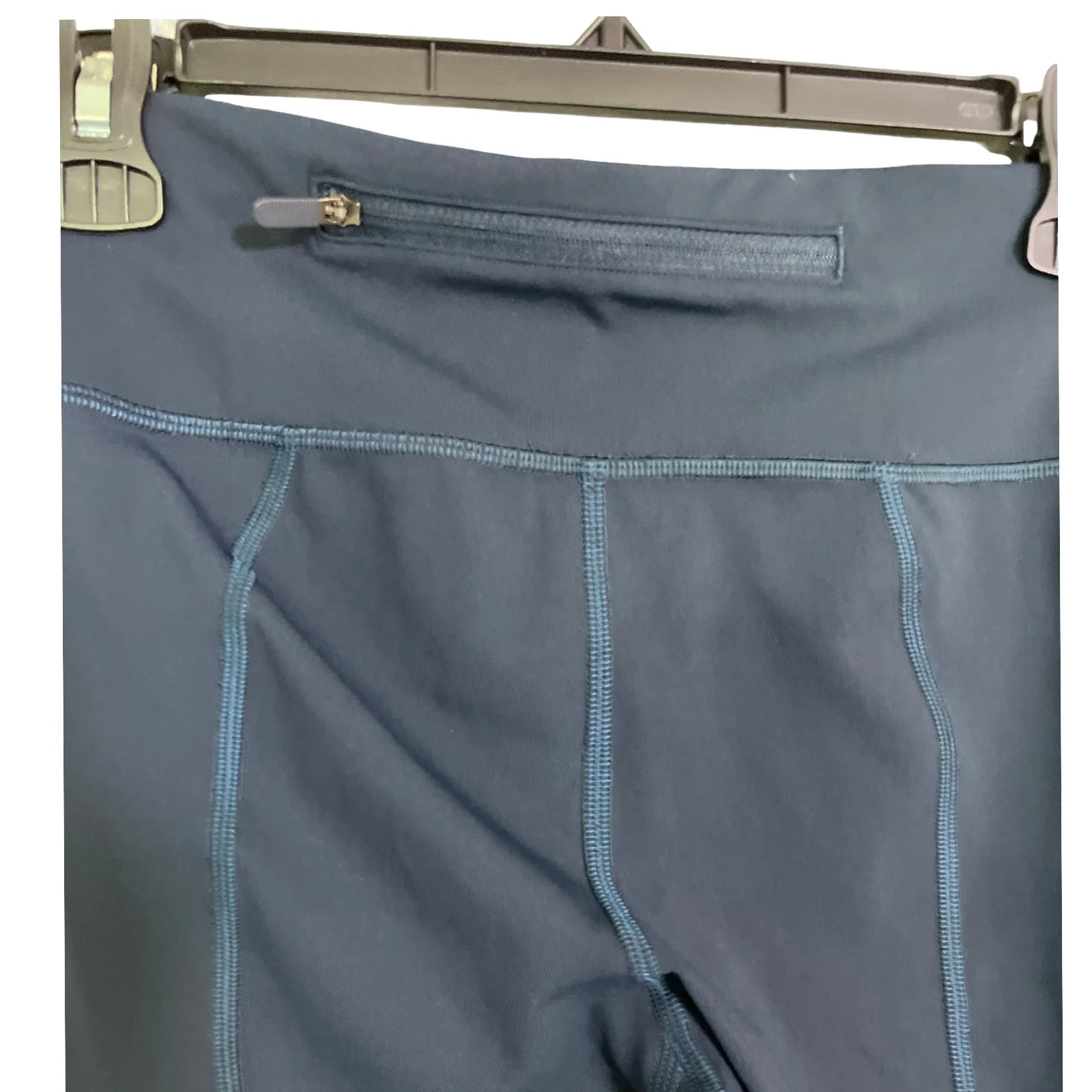 Lululemon Wunder Train Crop 23” True Navy Teal Stitch Size 6 High-Rise Leggings - Image 6