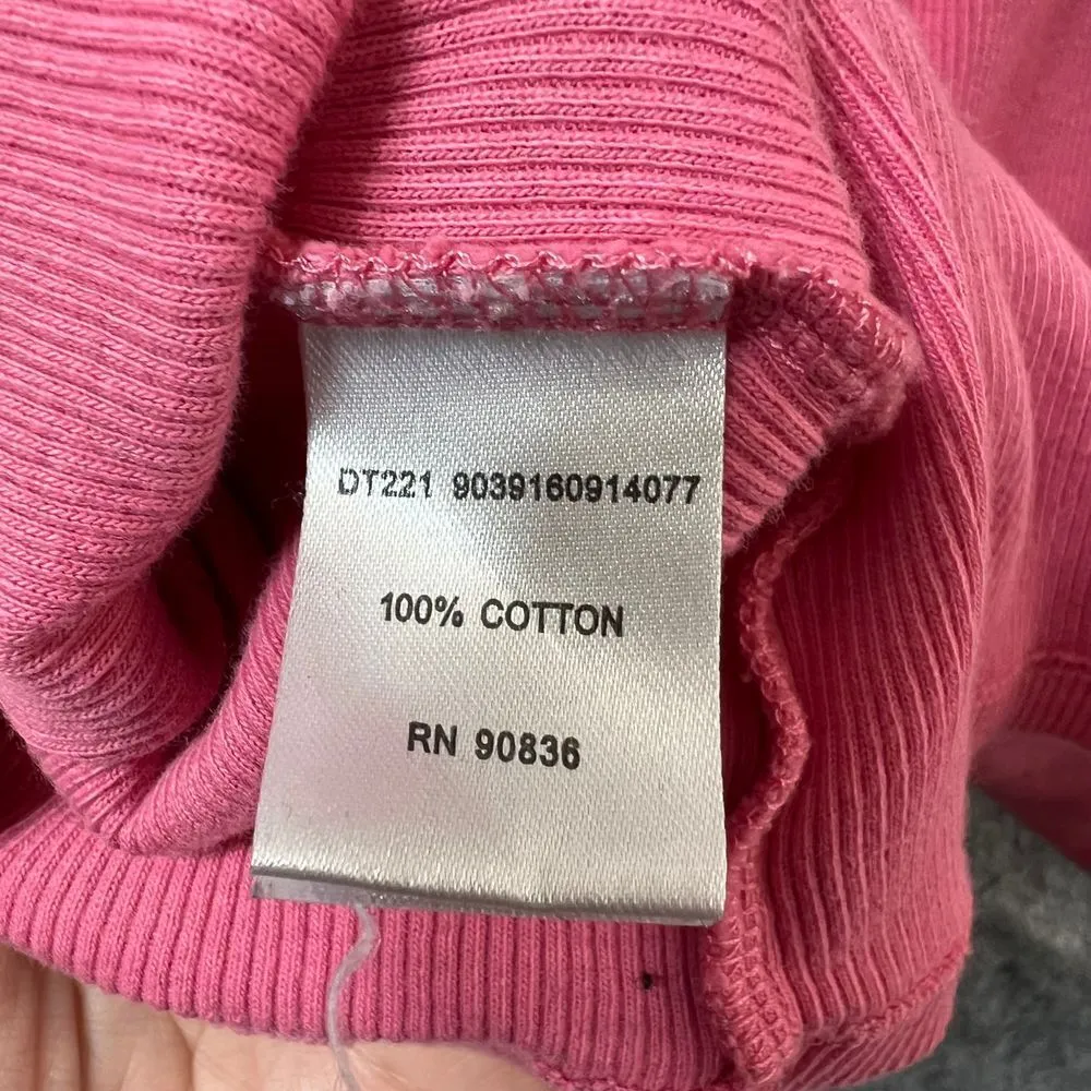 Vintage Y2K Baby‎ Tee Pink Ribbed Cotton T - Image 6