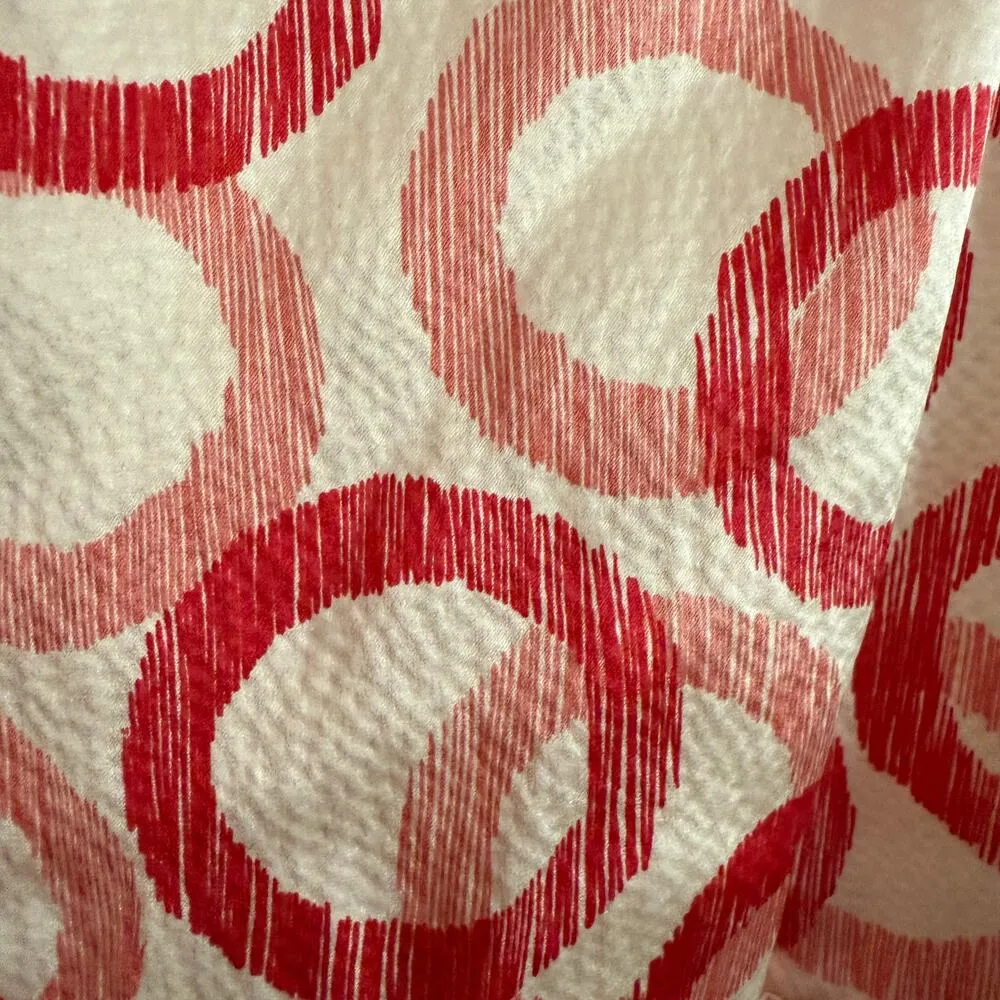 JUICY COUTURE | Y2K Vintage Hammered Silk Red Cherry Circle Babydoll Top Size 6 - Image 3