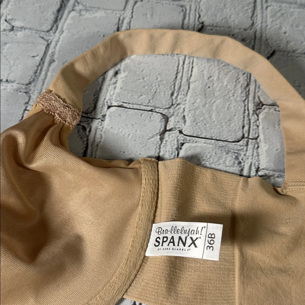 SPANX Bra-llelujah Sara Blakely Women's Nude Bra size 36B Non Padded Underwire - Image 13