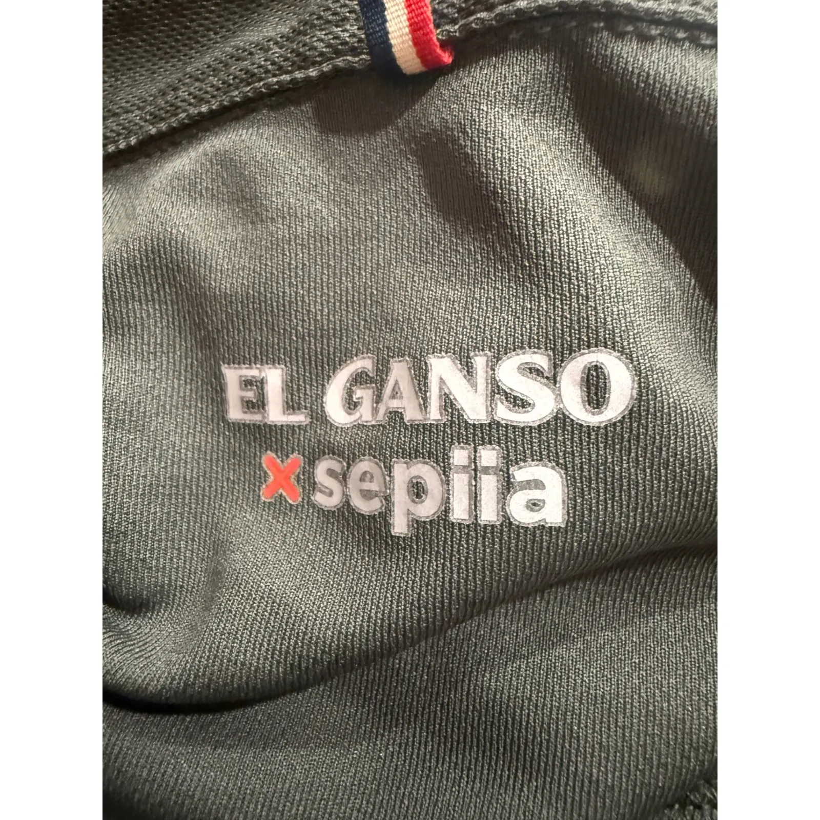 EL GANSO Sepiia collaboration Dark green Short Sleeve Polo Shirt Mens L Size L - Image 5