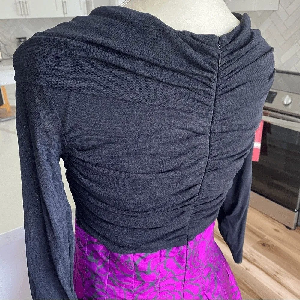 Vintage Marisa Baratelli Magenta and Black A - Image 8