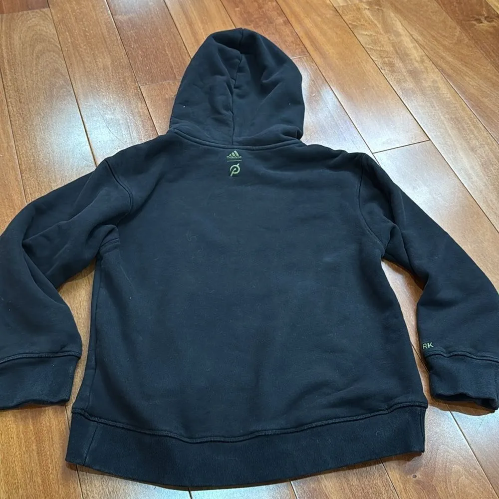 Adidas x Ivy Park Hoodie Womens Black Green Beyonce Pullover Sweatshirt Size XXS - Image 7