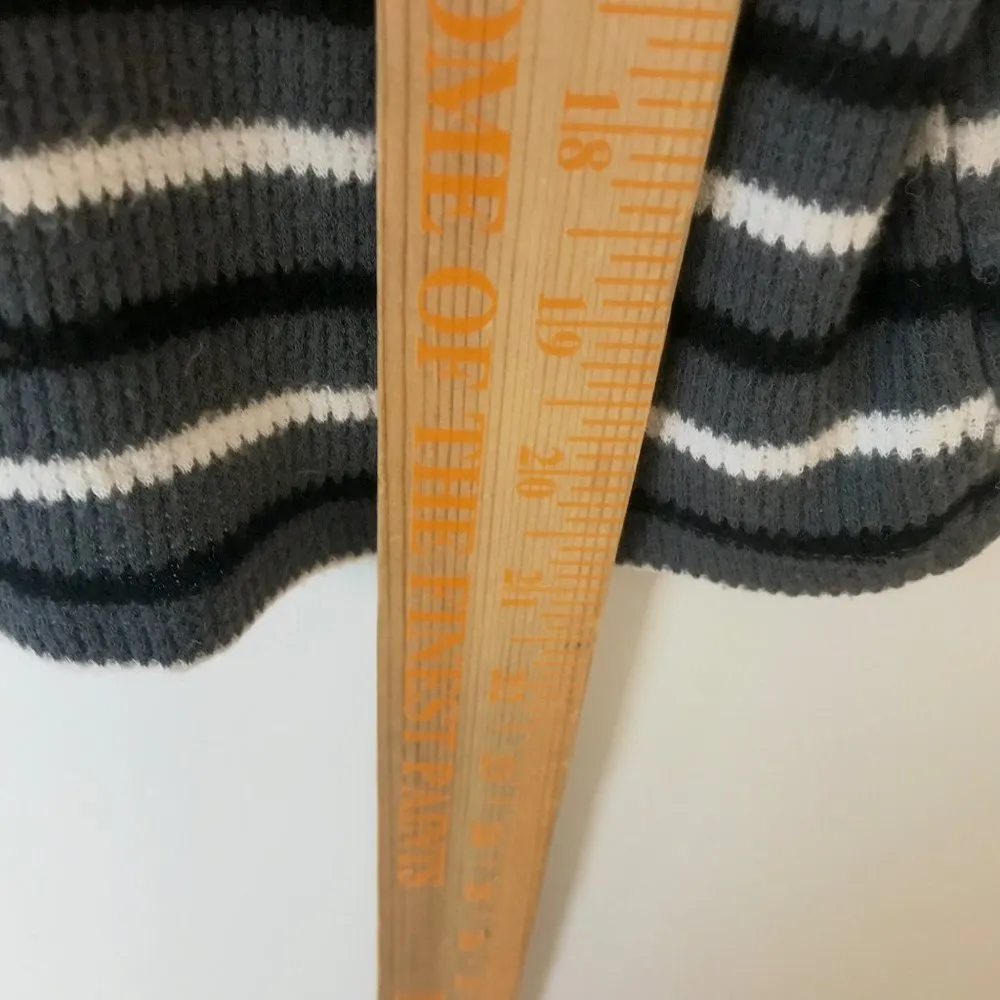 Gypsies & Moondust Knit T Shirt Diamond Top Short Sleeve Cotton Striped Medium M - Image 6