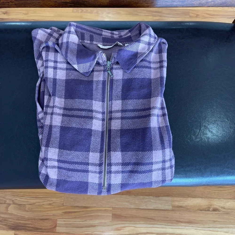 Soft Surroundings soft fleece half zip casual lounge errands work 1X - Image 15