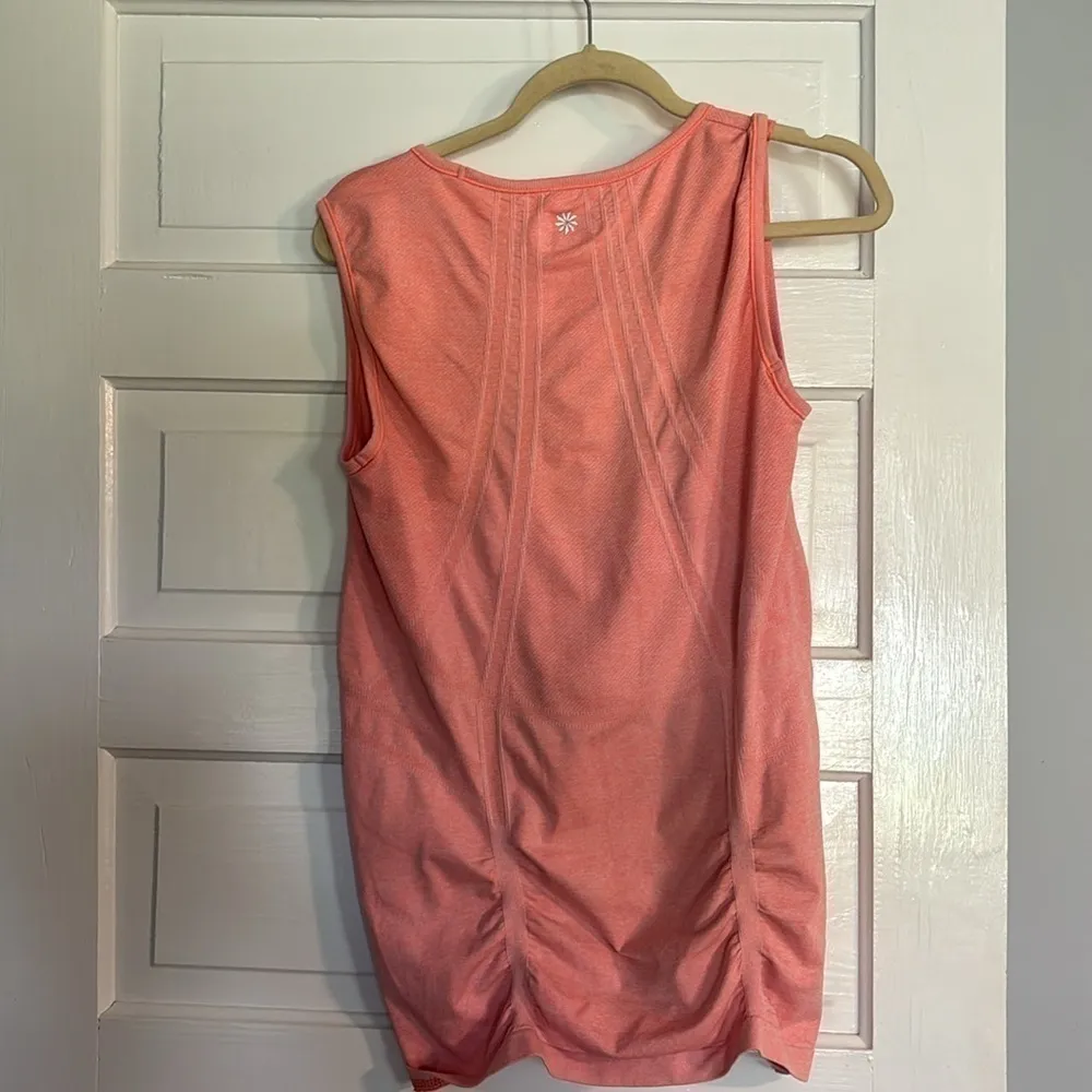 Athleta Orange Rouched Tank - Image 4
