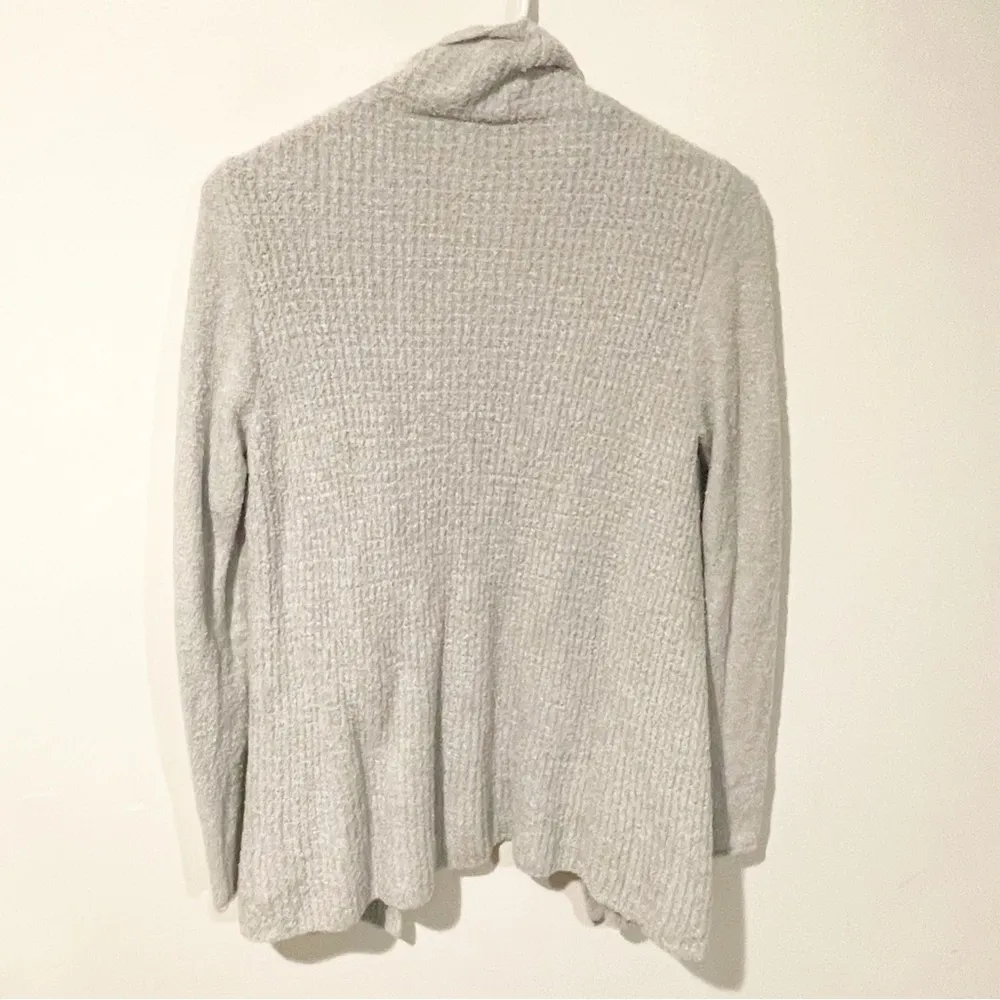 Barefoot Dreams Size Medium Cozy Chic Lite Gray Open Front Cardigan Sweater - Image 5