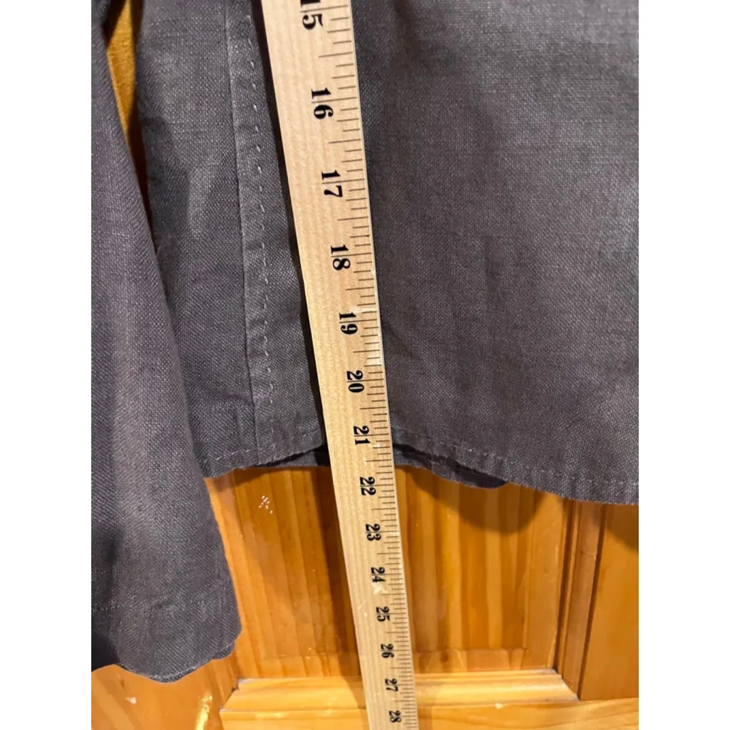 Womens EILEEN FISHER Lagenlook Quiet Luxury Irish Linen Blazer in Rye Size Small - Image 6