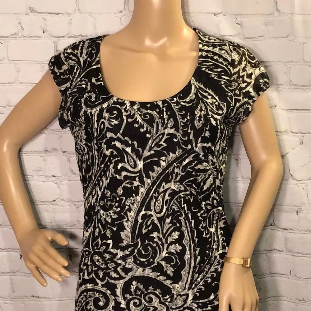 Wet Seal Paisley Bodycon Dress Stretchy 6 - Image 2
