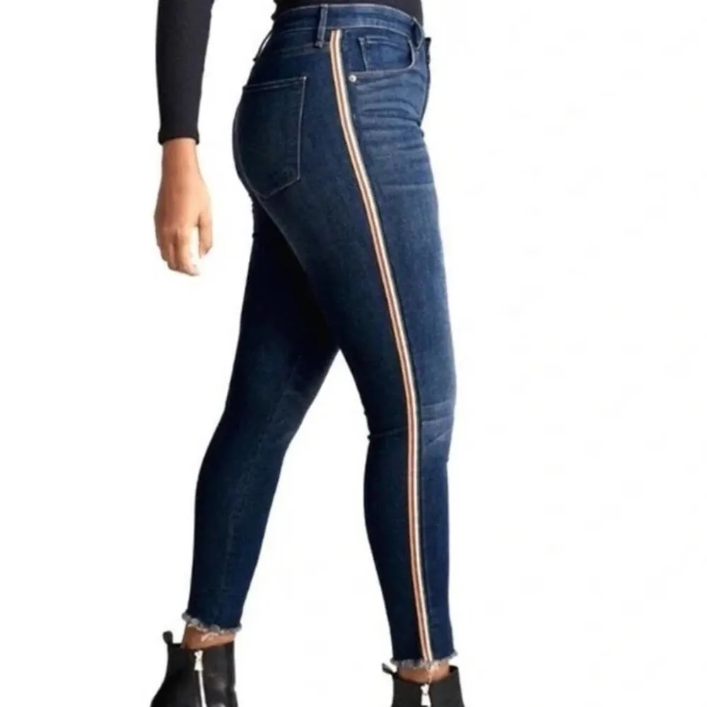 Abercrombie & Fitch Simone High Rise Ankle Jeans with Sporty Stripes Size 26 - Image 9