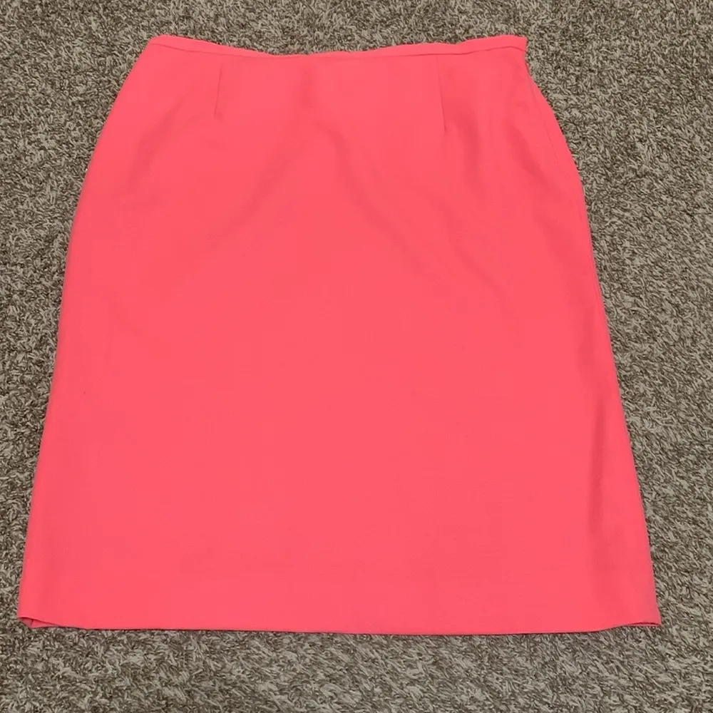 Pendleton coral skirt suit set woman size 14P blazer 14 skirt 100% virgin wool - Image 7