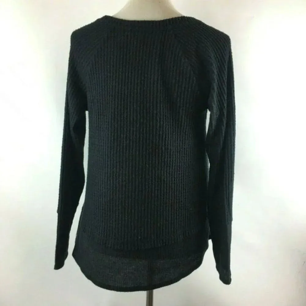 Caslon Black Cozy V-Neck Waffle Knit Tee - Image 5