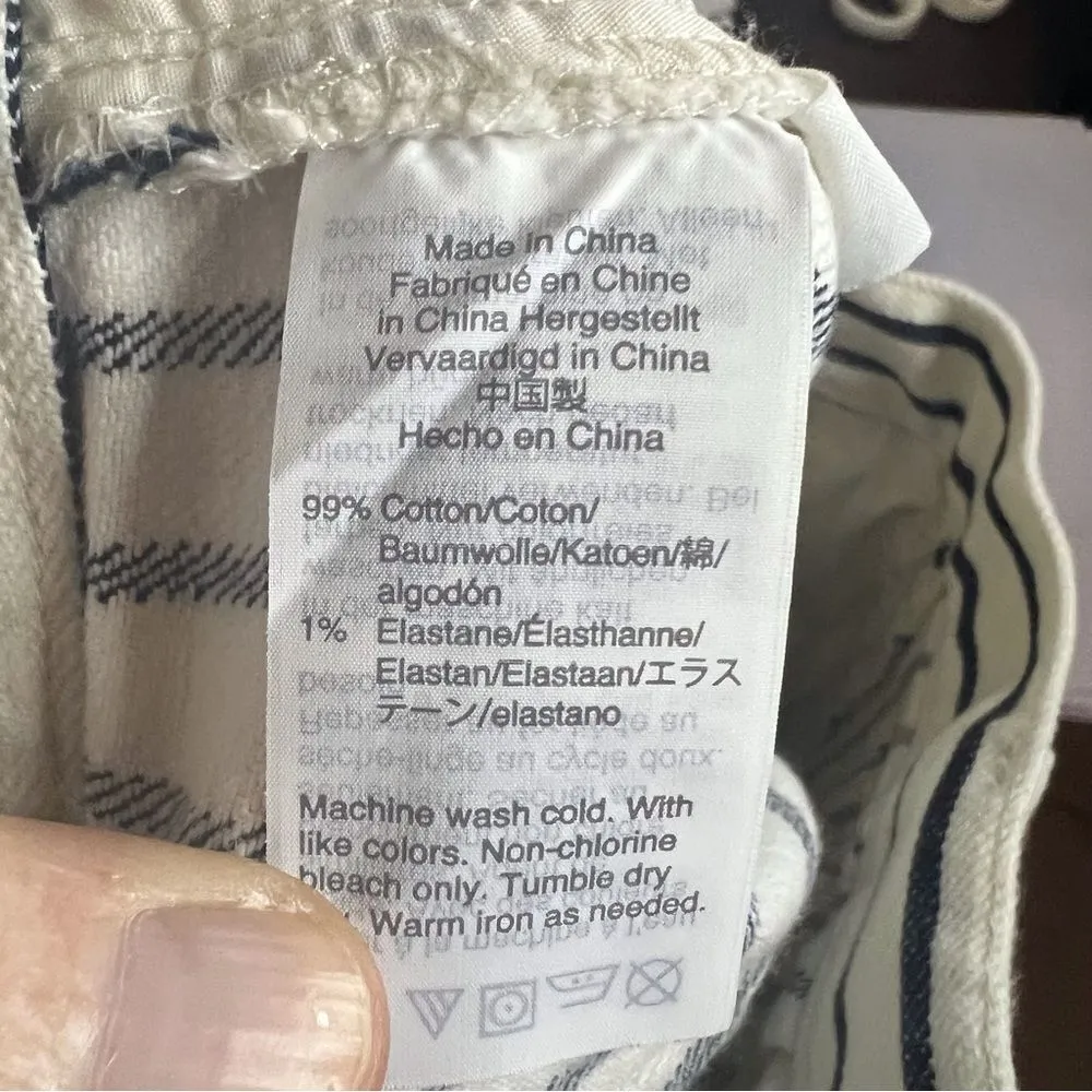 Madewell Tapered Pants in Stripe Size 25 Corporate‎ Office Wear Preppy Nautical - Image 12