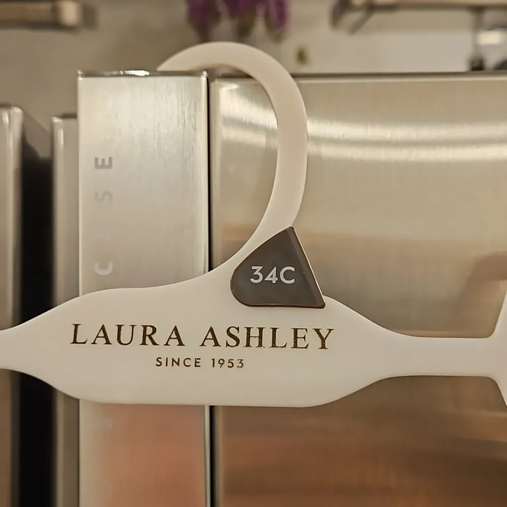 💕LAURA ASHLEY💕 Comfort Push Up Bras (2 Pack) Pink Checkers & Navy Blue 34C NWT - Image 13