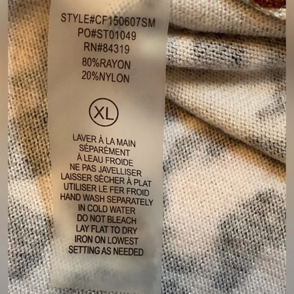 Women’s Cool Tones Animal Print Open Cardigan by Red Size XL - Image 11