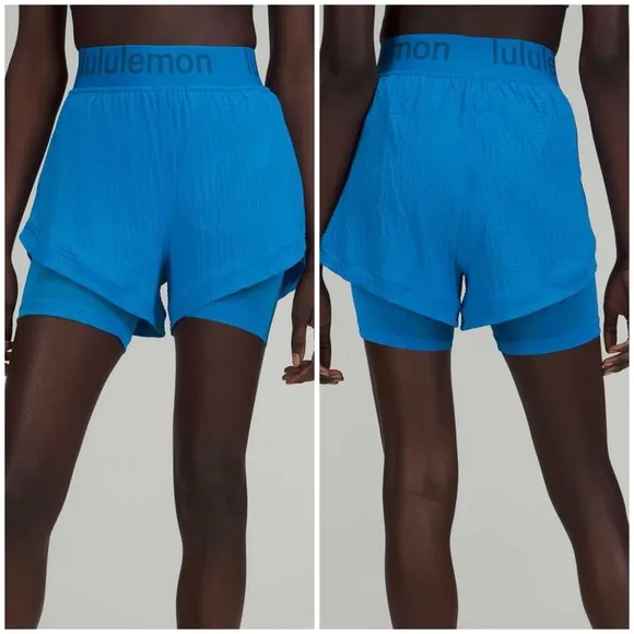 Lululemon  Logo Waistband High-Rise Training Short
Poolside(Size 2) - Image 2