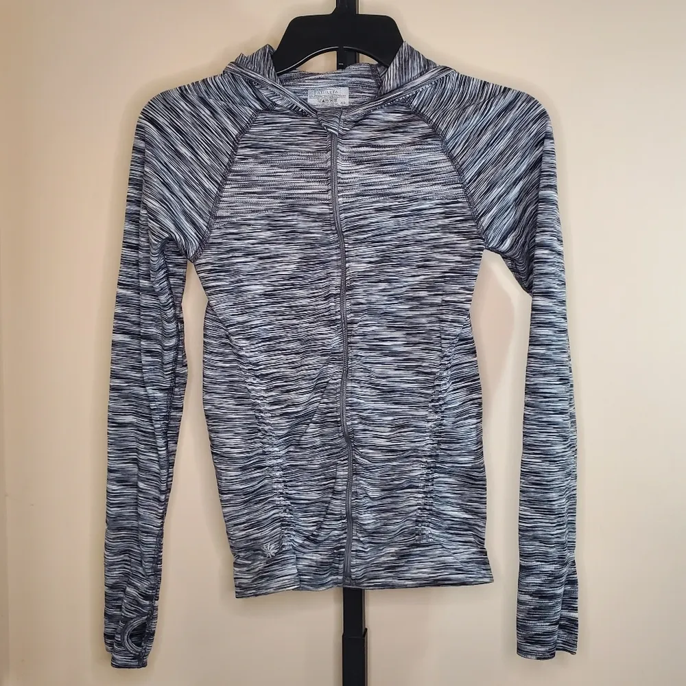 ATHLETA Active Stretchy Full Zip Hooded Jacket XS - Image 2