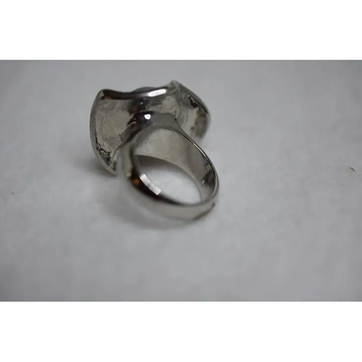 NWOT Classy Sassy Cocktail Dinner Party Y2K Statement Rhinestone Size 9 Ring - Image 4