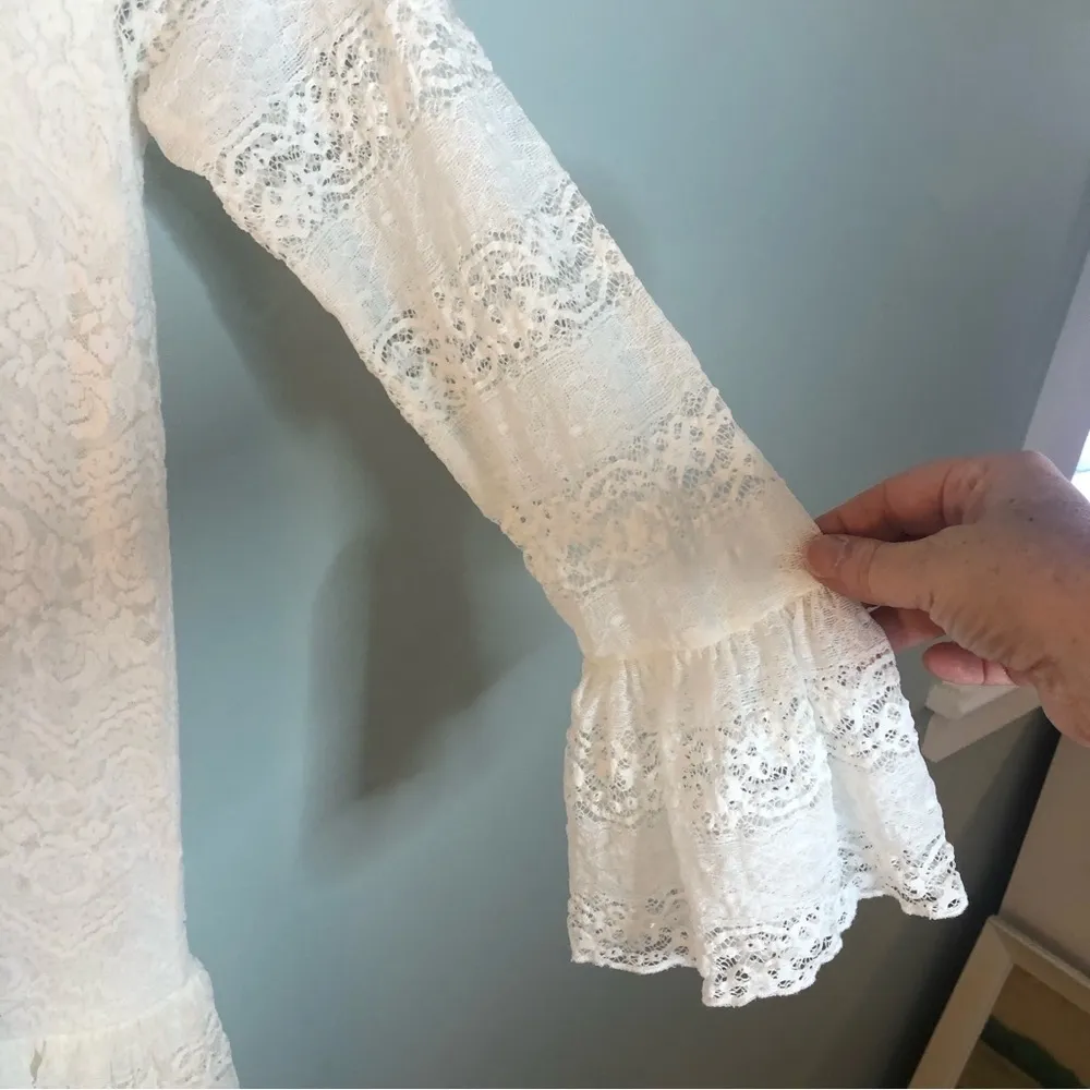 Some Days Lovin White Lace Dress. Size XS. - Image 6