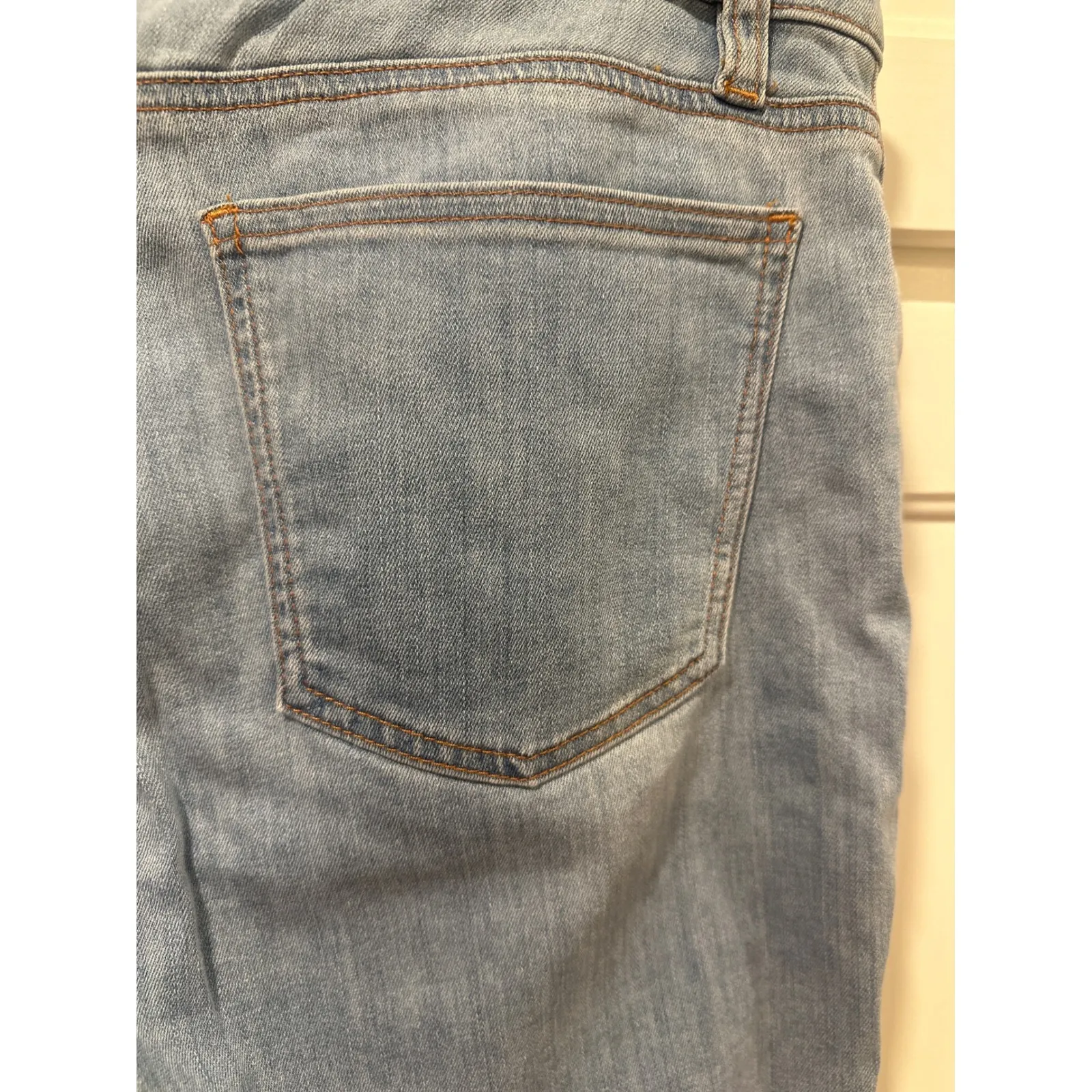 Eileen Fisher Womens Light Wash Straight Leg Jeans Size 8 organic cotton casual - Image 5