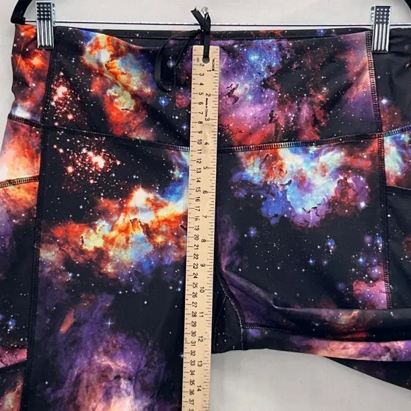 Avia Capri Leggings Large Galaxy Print Gym Workout Activewear Yoga Performance - Image 11