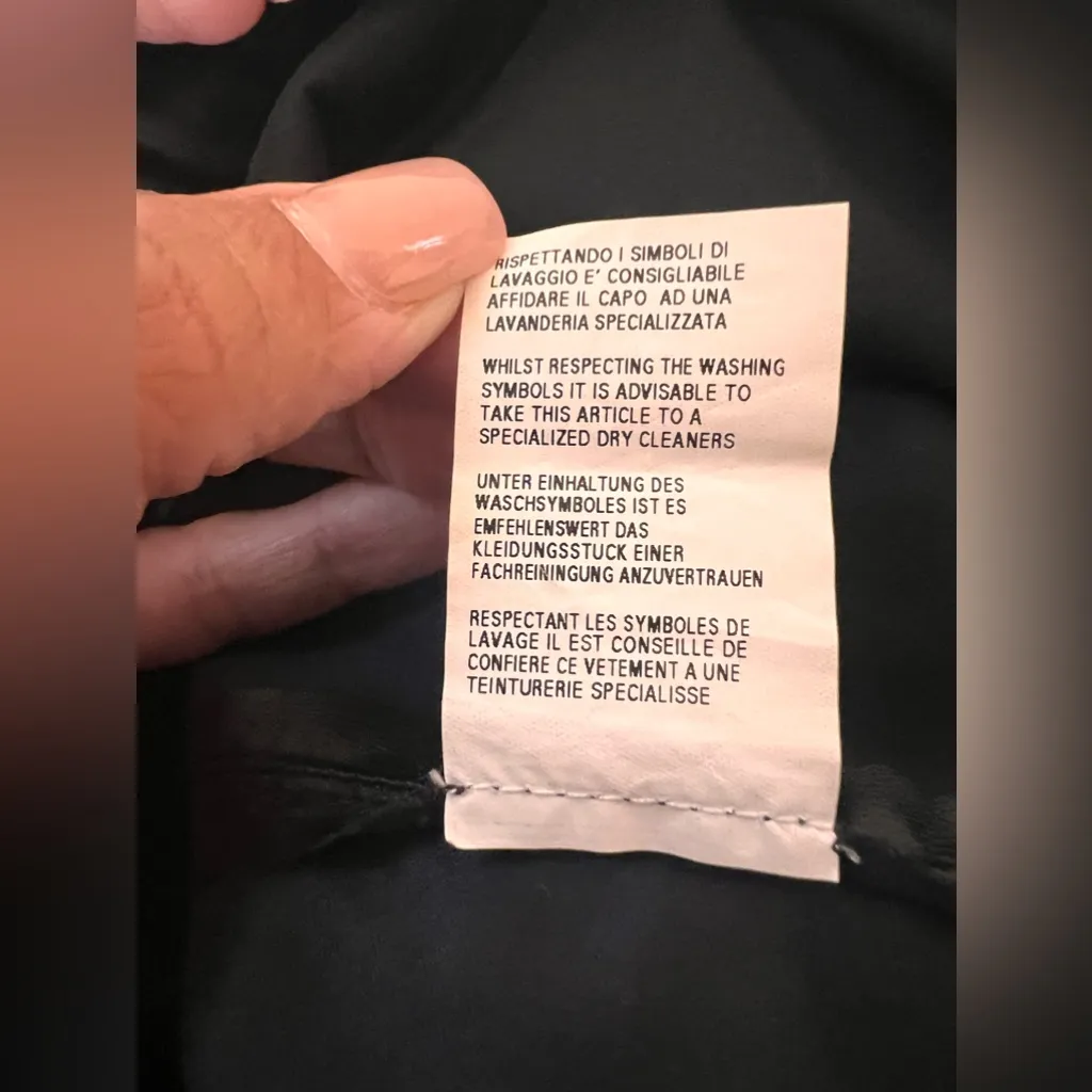 Pier Antonio Gaspari NWOT Faux Leather Pants Size 42 Black - Image 8