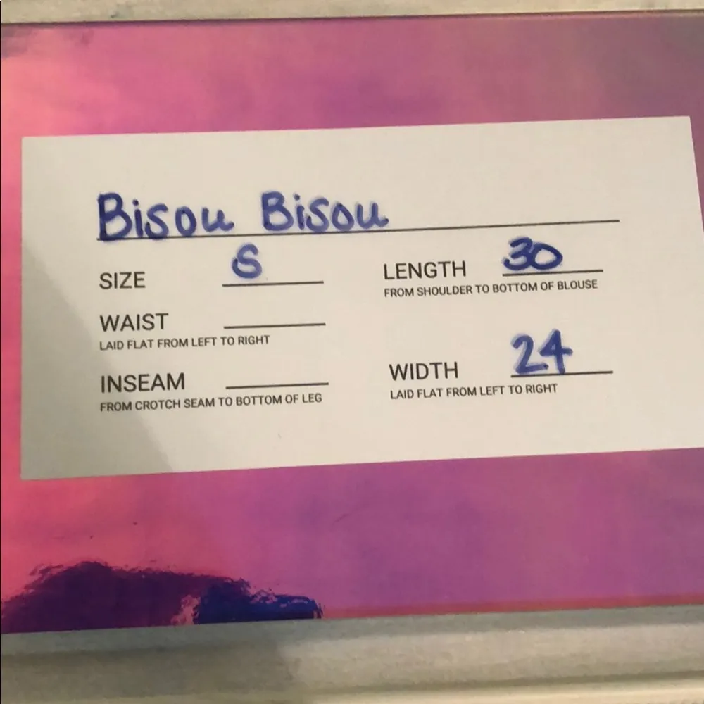 Bisou Bisou semi sheer dolman sleeve blouse - Image 3