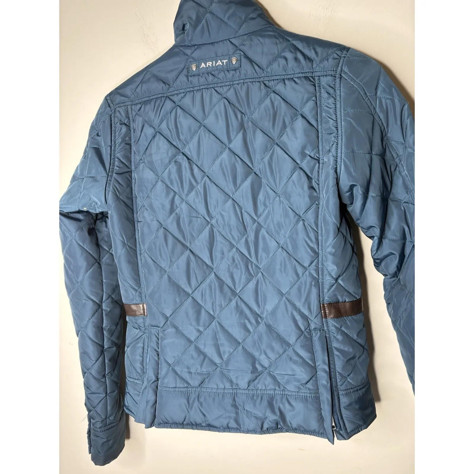 Ariat Womens XS Quilted Jacket Coat Blue Breeders Cup 2015 Kentucky Rare - Image 5