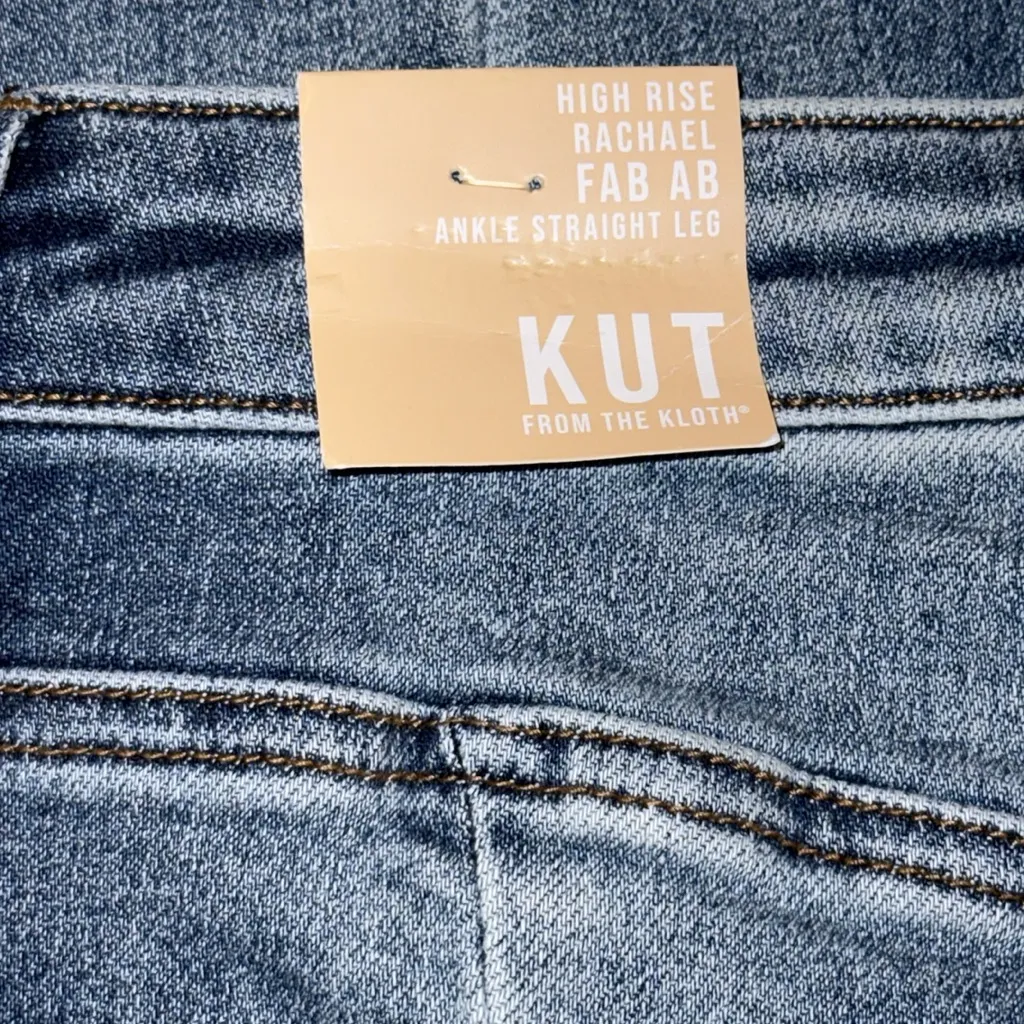 KUT FROM THE KLOTH Rachael High Rise Fab Ab Ankle Straight Jeans - Image 6