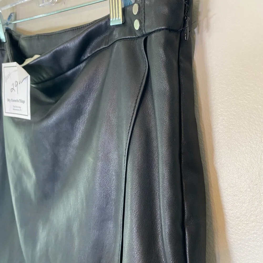 NWT Decree Black Faux Leather Mini Skirt - Image 4