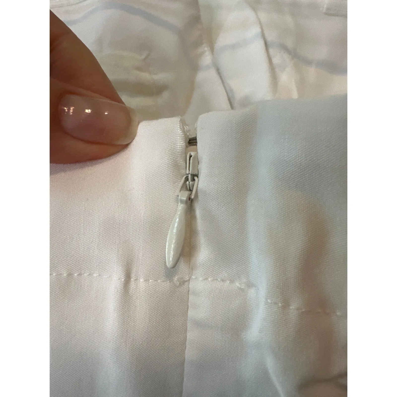 BHLDN White Strapless Vest Mini Dress NWT Size M Bridal - Image 8