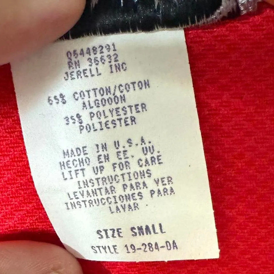 Stonebridge USA Red Sleeveless Button Front Vest Small Textured Cotton Blend - Image 3