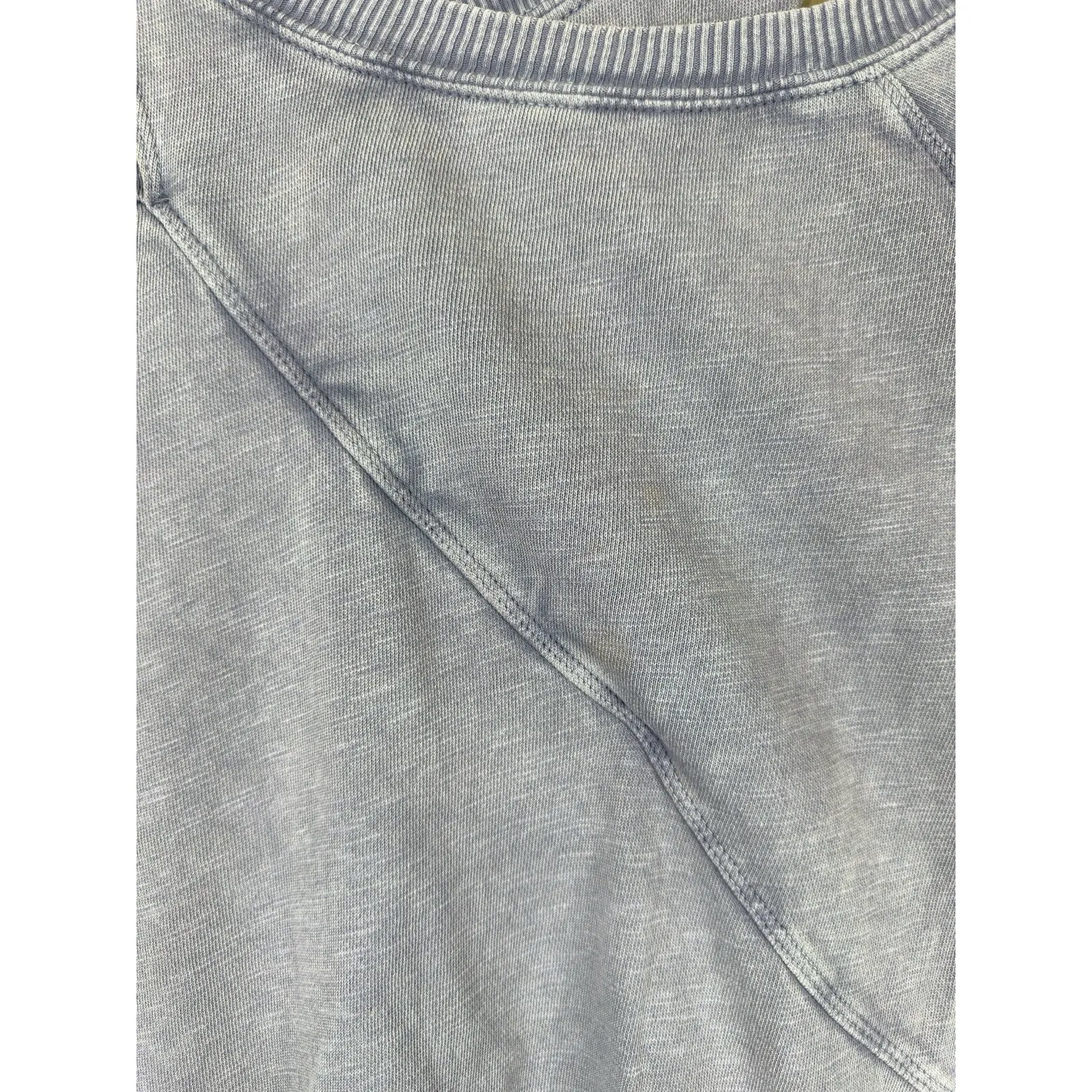 Pilcro Crossover Pullover Sweatshirt Women XXS Long Sleeve Purple Cozy Oversized - Image 7