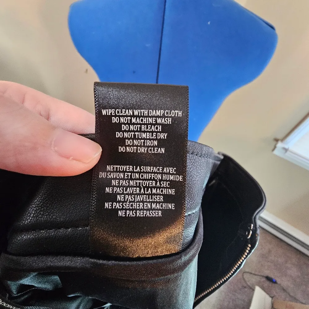 [BLANKNYC] Anthropologie Faux Leather Riveted Black Skirt - Image 7