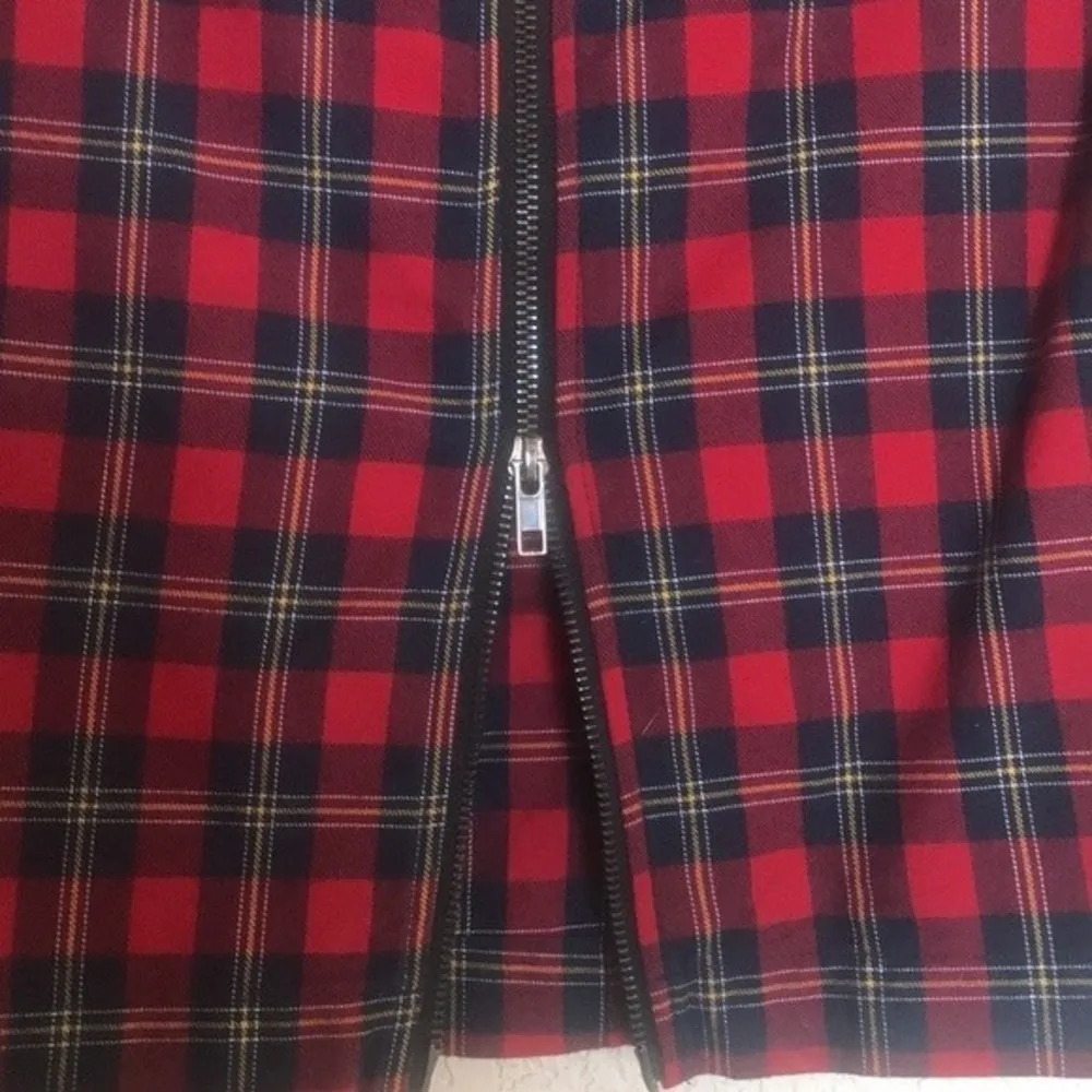 Tartan Plaid Pencil Holiday Midi Skirt - Image 8