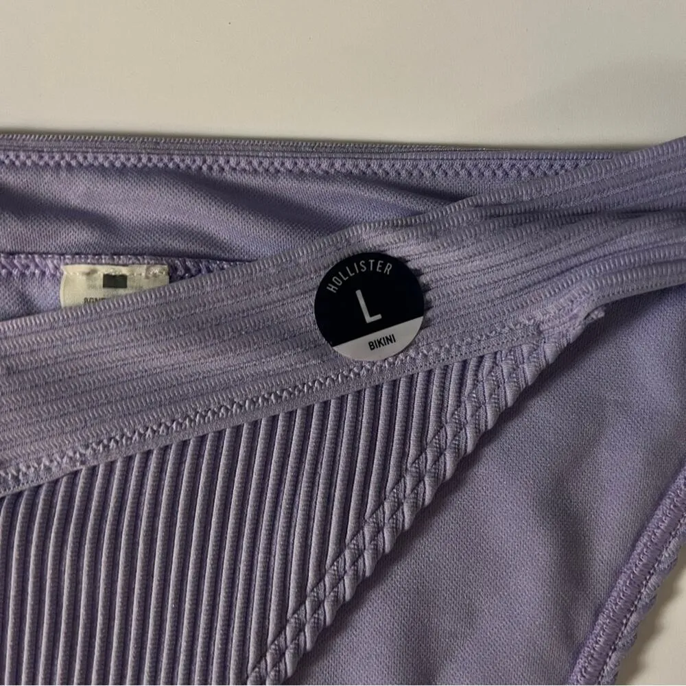 Hollister Women’s Swim Purple Lavender Bikini Bottom Sz L NWT - Image 10